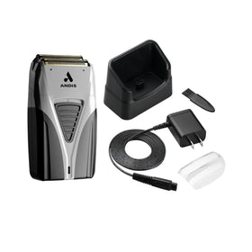 Andis Pro Foil Shaver side view showcasing titanium foil head
