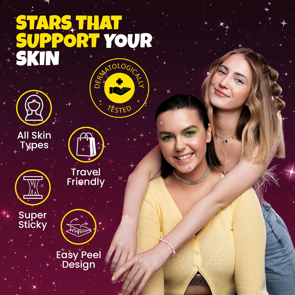 Andlane Pink Star Pimple Patches packaging with botanical extracts