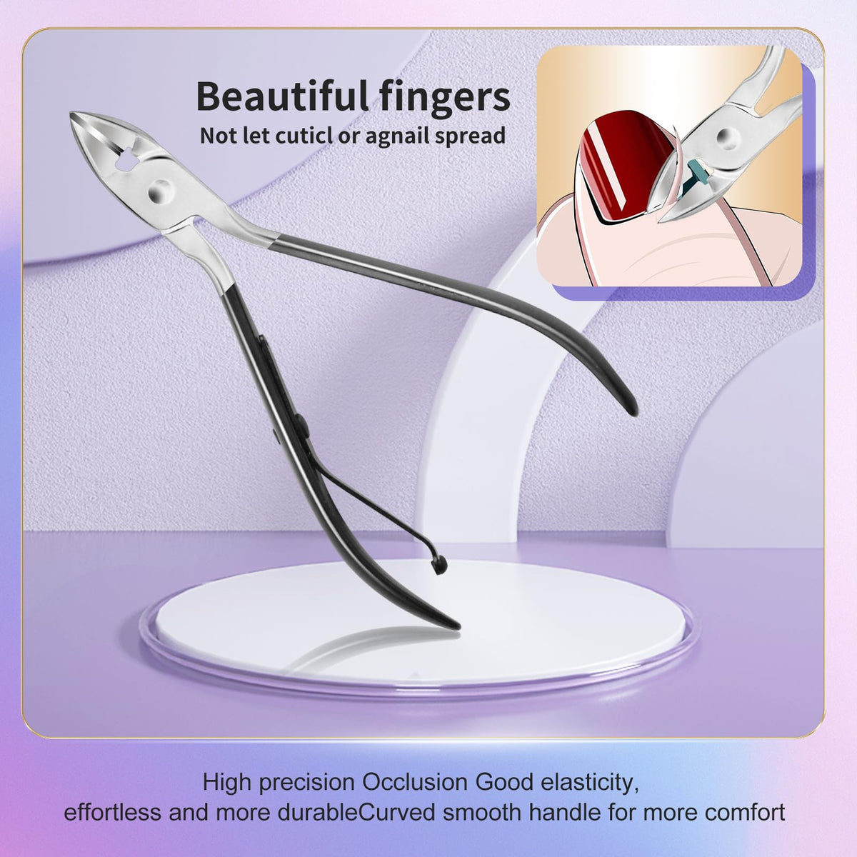 Andrea manicure set open showing all tools