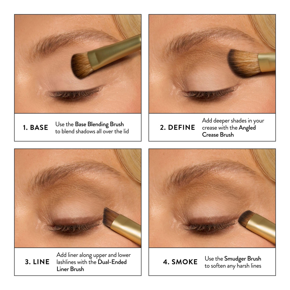 Angled Crease Brush from LAURA GELLER Shadow Skills set