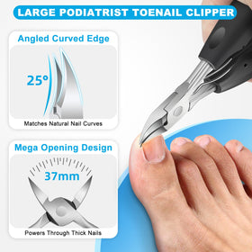 Angled head nail clipper for precise trimming