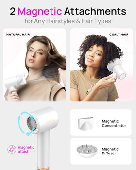ANIEKIN Hair Dryer compact design for travel