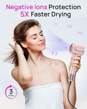 ANIEKIN Hair Dryer side view with controls