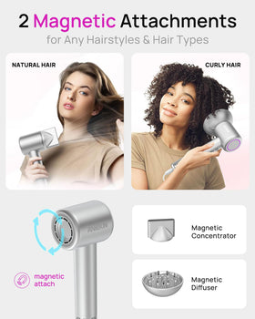 ANIEKIN High-Speed Ionic Hair Dryer in use