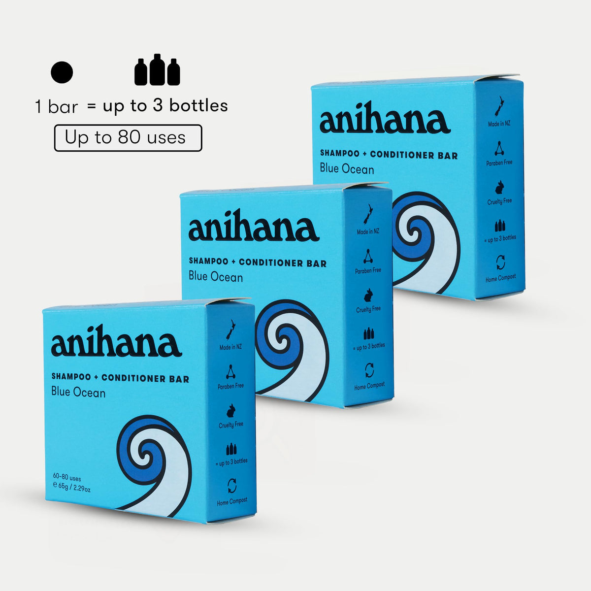 ANIHANA 2-in-1 Shampoo & Conditioner Bar beside a travel kit