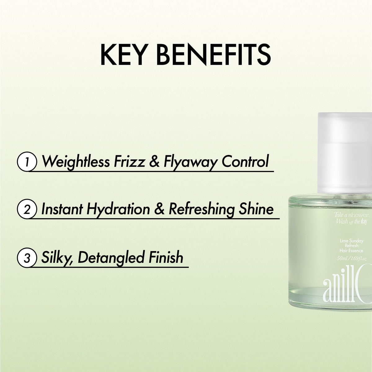 ANILLO Lime Sunday Refresh Hair Essence with mint leaves