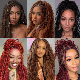 Anmanbeauty 20 Inch Deep Wave Human Braiding Hair in various colours