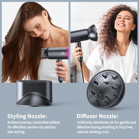 ANNE BETTY Ionic Hair Dryer in a bathroom setting