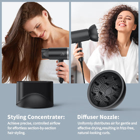 ANNE BETTY Ionic Hair Dryer lifestyle scene in bathroom