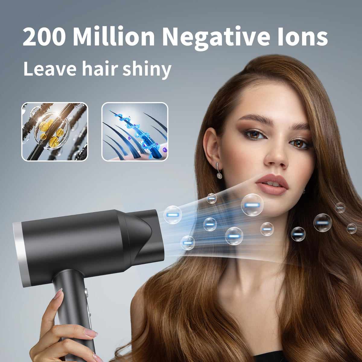ANNE BETTY Ionic Hair Dryer with concentrator attachment