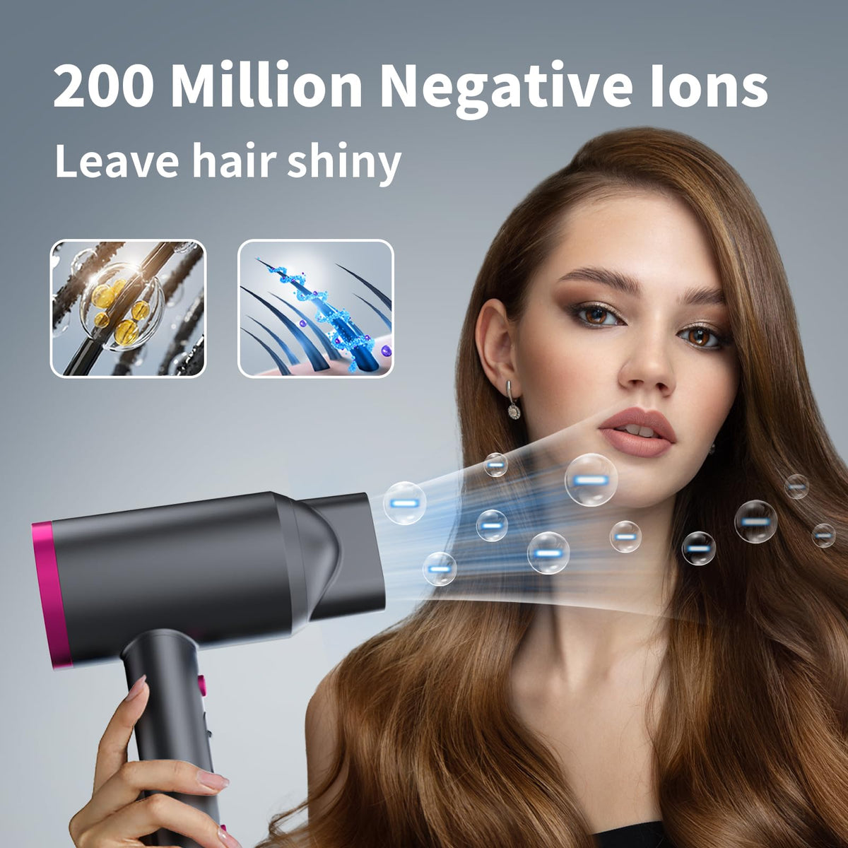ANNE BETTY Ionic Hair Dryer with cool shot button