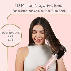 ANNLARY 5-in-1 Ionic Hot Air Styler in use