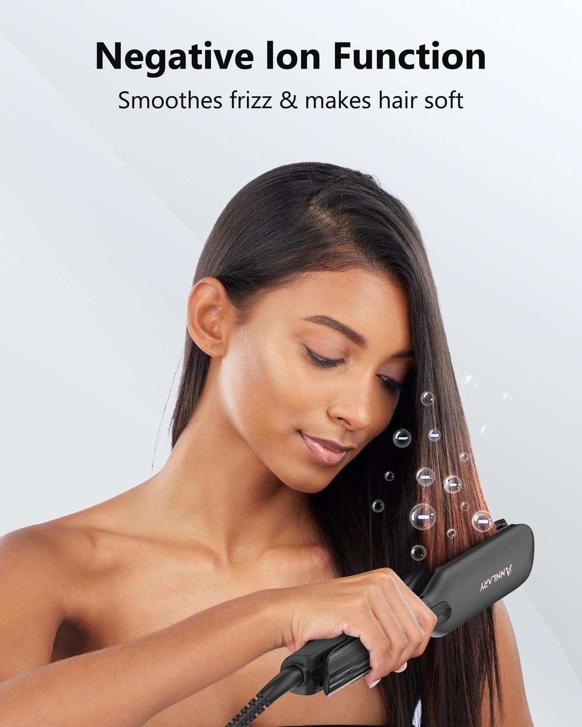 ANNLARY Flat Iron Hair Straightener back view with power cord