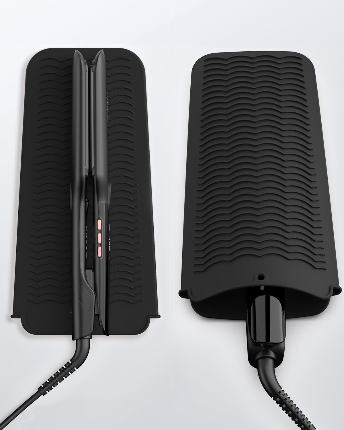 ANNLARY Flat Iron Hair Straightener side view showcasing adjustable temperature display