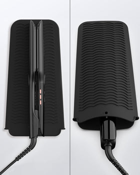ANNLARY Flat Iron Hair Straightener side view showcasing adjustable temperature display