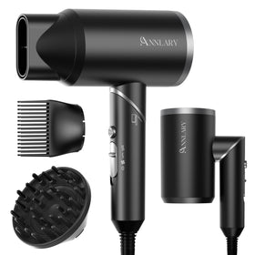 ANNLARY Hair Dryer 1800W with comb attachment front view