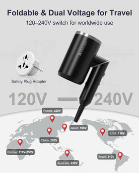 ANNLARY Hair Dryer showing diffuser attachment