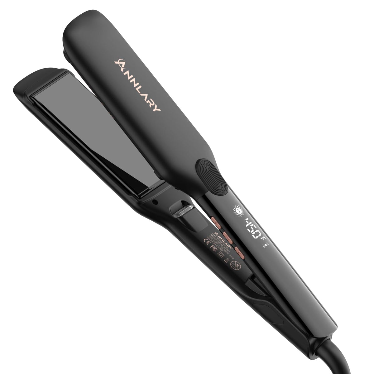 ANNLARY Hair Straightener 1 Inch Flat Iron front view