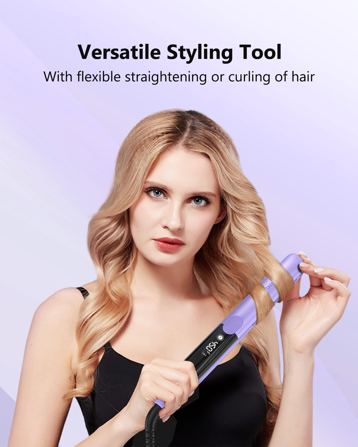 ANNLARY hair straightener with 360° swivel cord