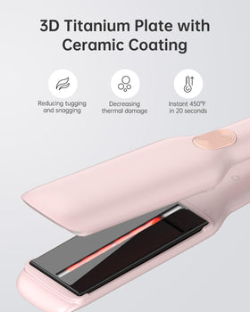 ANNLARY Hair Straightener with heat-resistant silicone