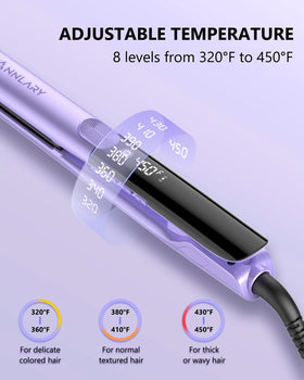 ANNLARY hair straightener with LED display