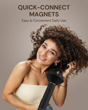 ANNLARY Plasma Ion Hair Dryer rear view with easy-clean filter