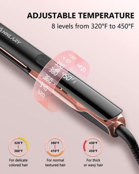 ANNLARY straightener with LED display