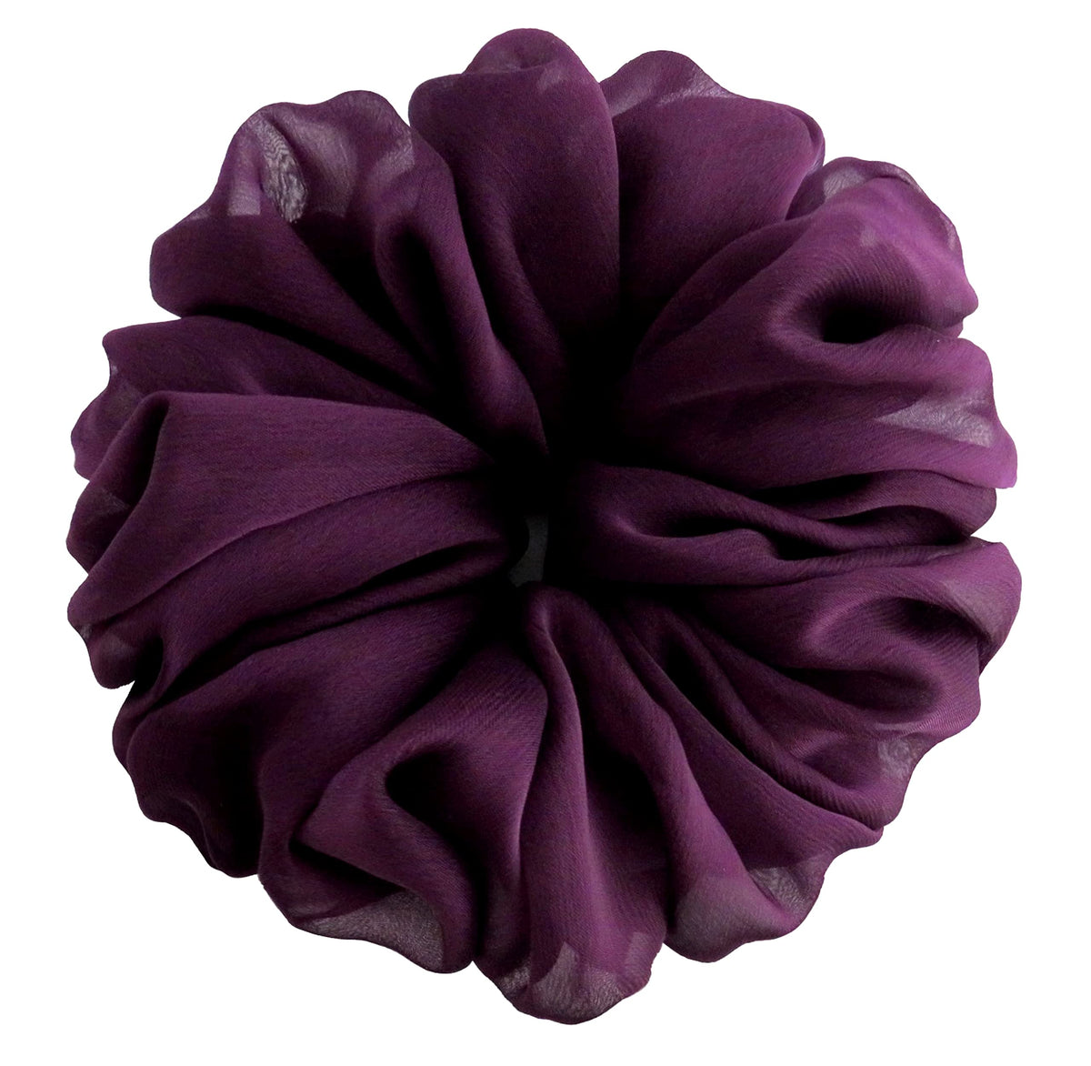 AnnushkaHomeDecor Big Hair Scrunchies purple chiffon in gift box