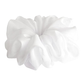 AnnushkaHomeDecor Bright White Scrunchie displayed in gift packaging