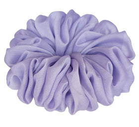 AnnushkaHomeDecor Soft Sheer Chiffon Scrunchie in Light Purple front view