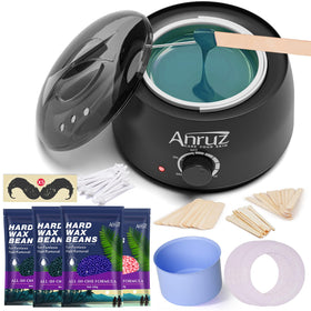ANRUZ Waxing Kit with wax pot and accessories