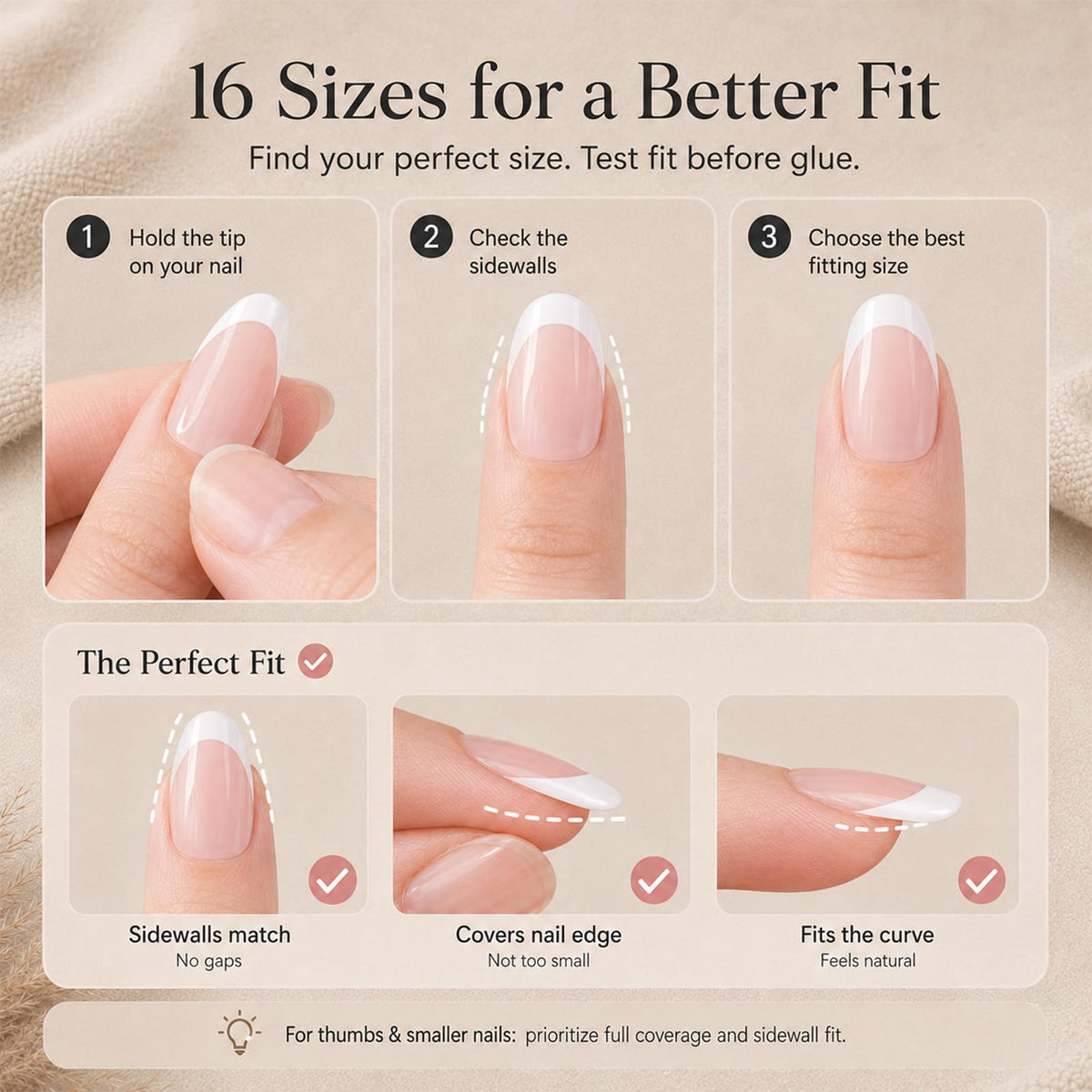 Antiseptic cleansing wipes included in the nail kit