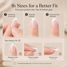Antiseptic cleansing wipes included in the nail kit