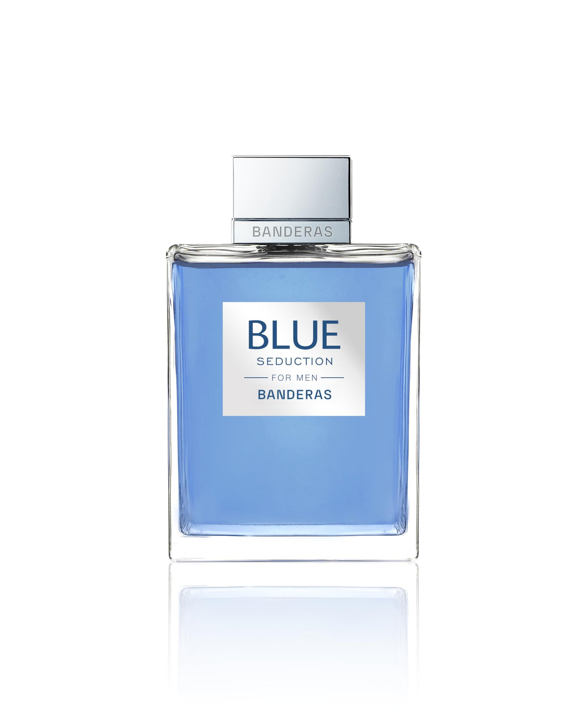 Antonio Banderas Blue Seduction Eau de Toilette bottle with cap