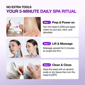 ANUA Collagen Retinol Gua Sha Cream in use during a skincare routine