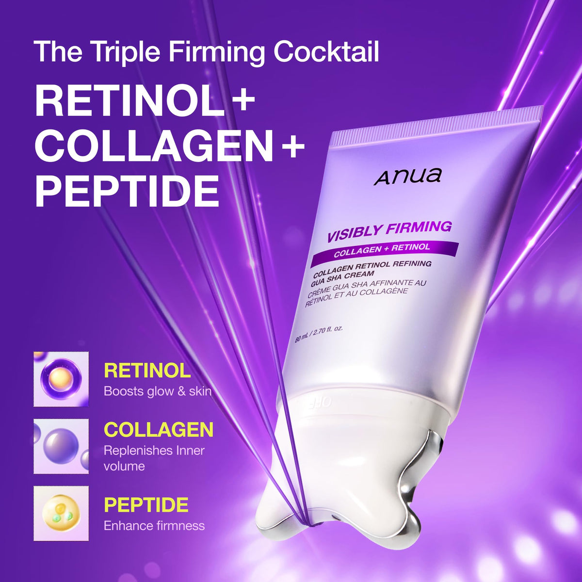 ANUA Collagen Retinol Gua Sha Cream texture close-up