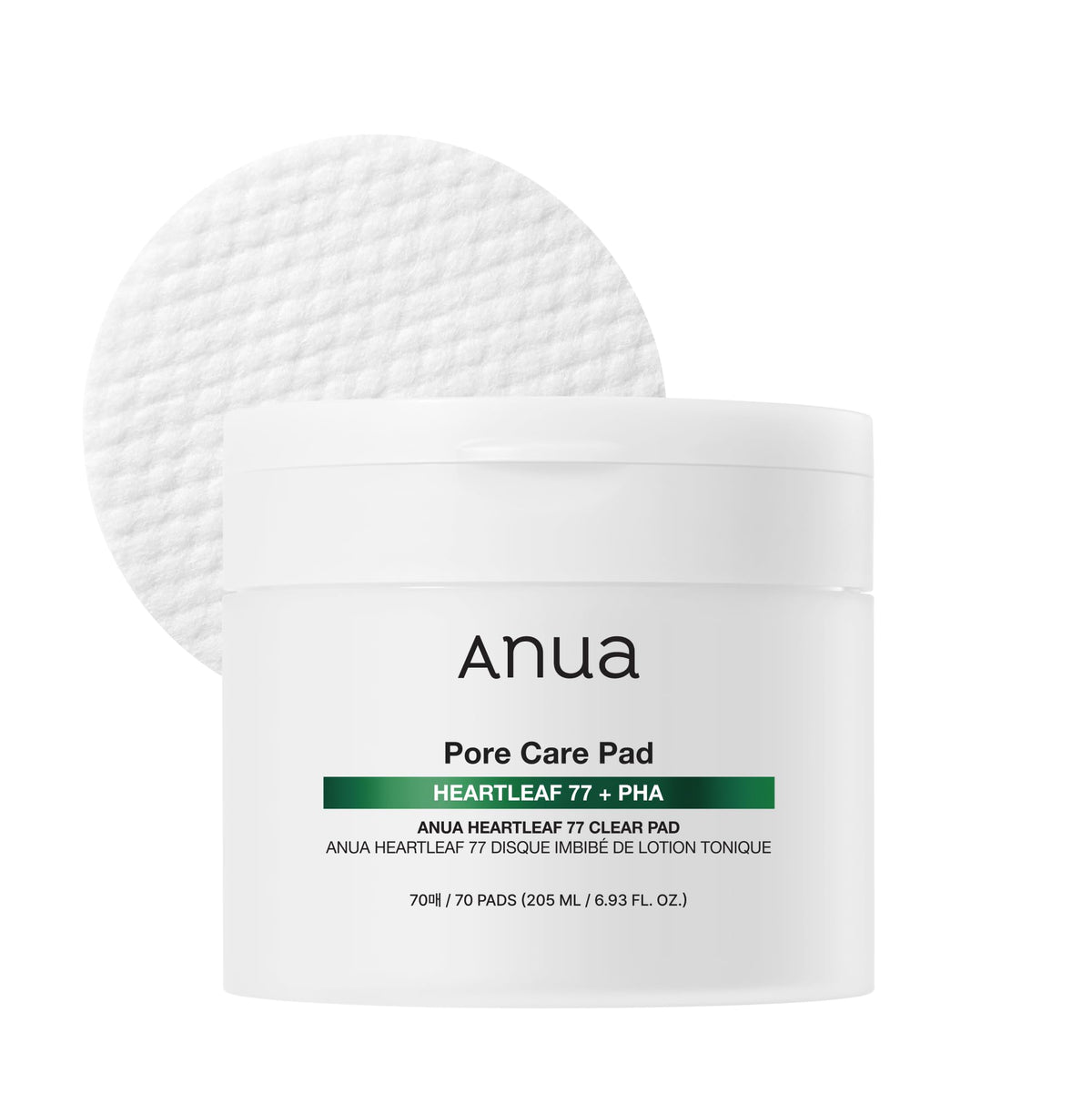ANUA Heartleaf 77 Toner Pads packaging front view