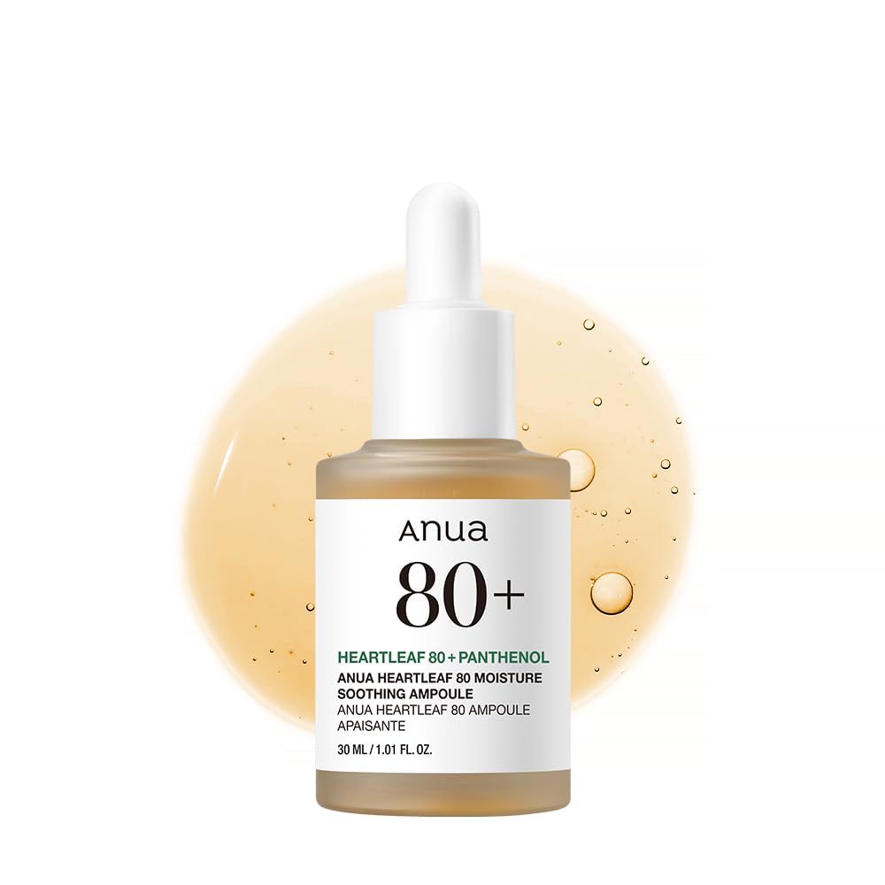 ANUA Heartleaf 80 Soothing Ampoule front view with packaging