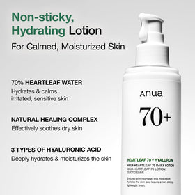 ANUA Heartleaf Daily Lotion texture close-up