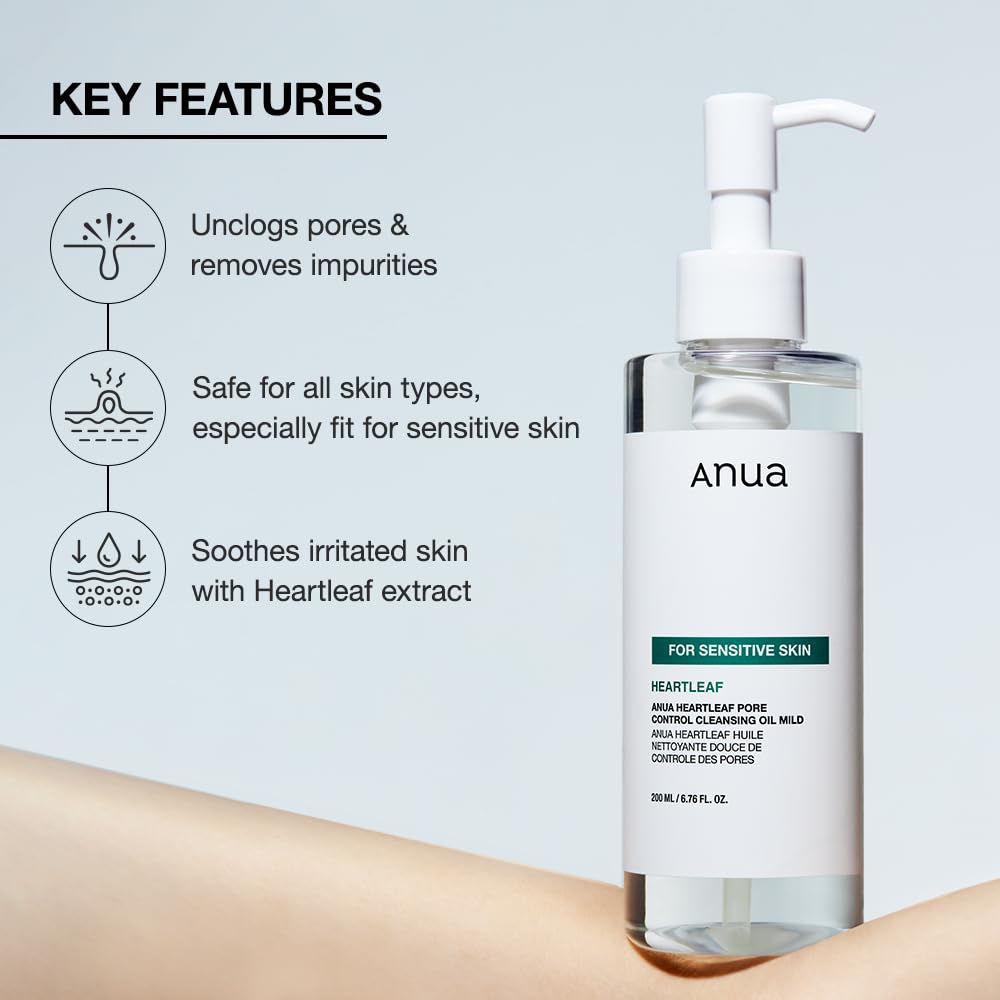 ANUA Heartleaf Pore Cleansing Oil 6.76 fl oz side view