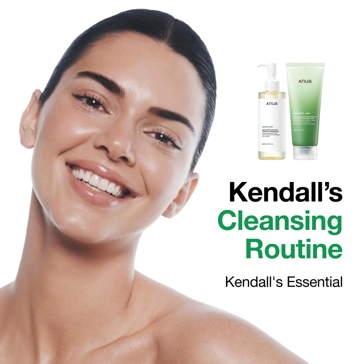 ANUA Heartleaf Quercetinol Pore Deep Cleansing Foam in use