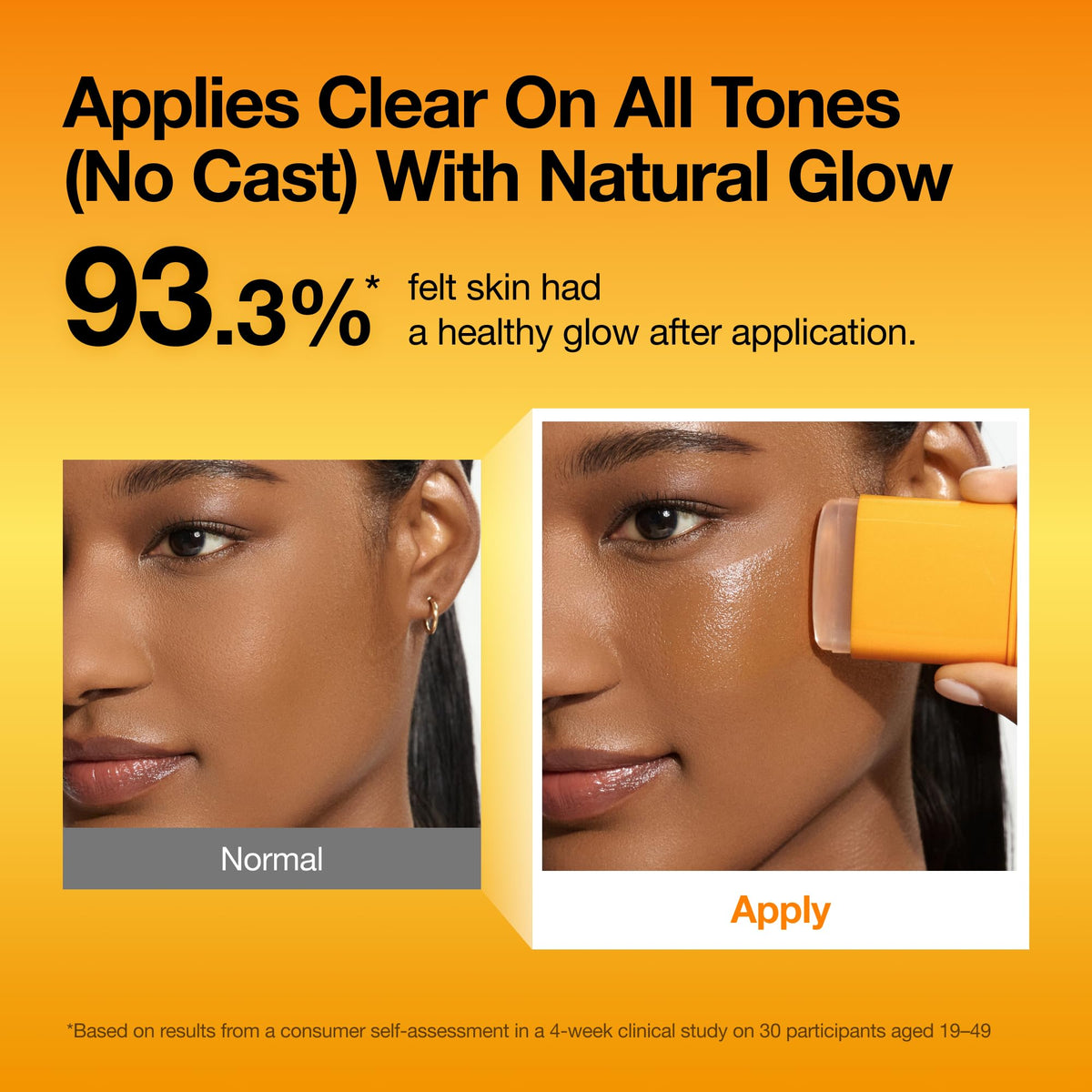 ANUA Invisible Glow Sun Stick applying on skin