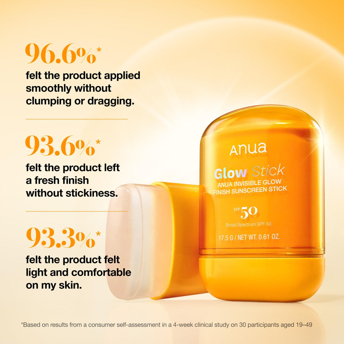 ANUA Invisible Glow Sun Stick in outdoor setting