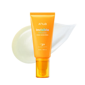 ANUA Invisible Matte Finish Sunscreen front view with packaging