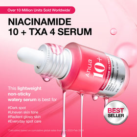 ANUA Niacinamide 10 + TXA 4 Serum dropper dispensing serum