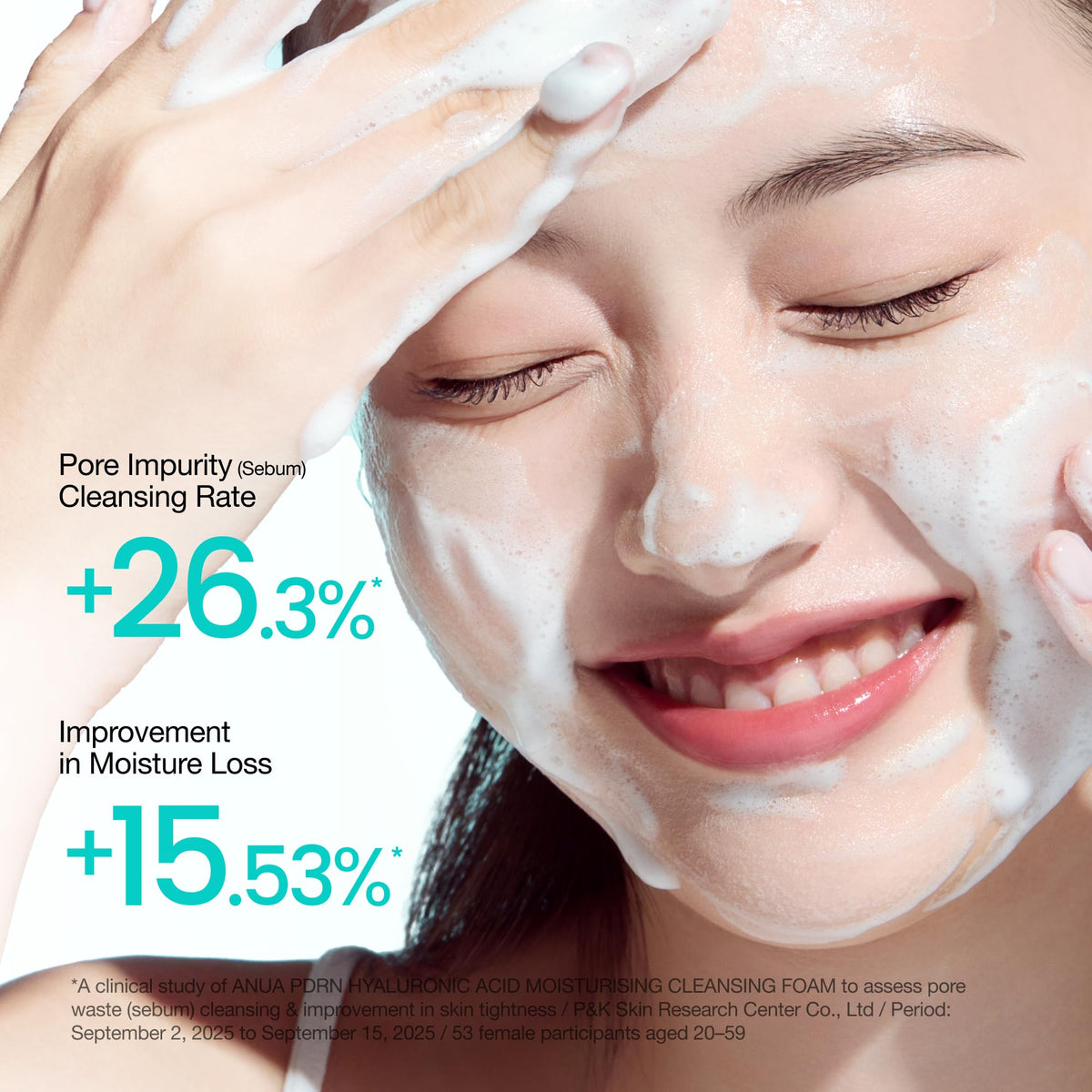ANUA PDRN Cleansing Foam texture close-up