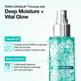 ANUA PDRN Collagen Glow Facial Serum Spray with fresh flowers