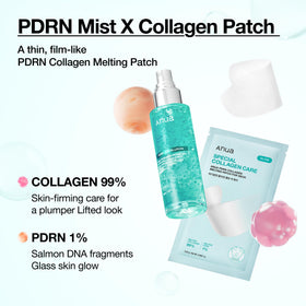 ANUA PDRN Collagen Melting Patch application on neck