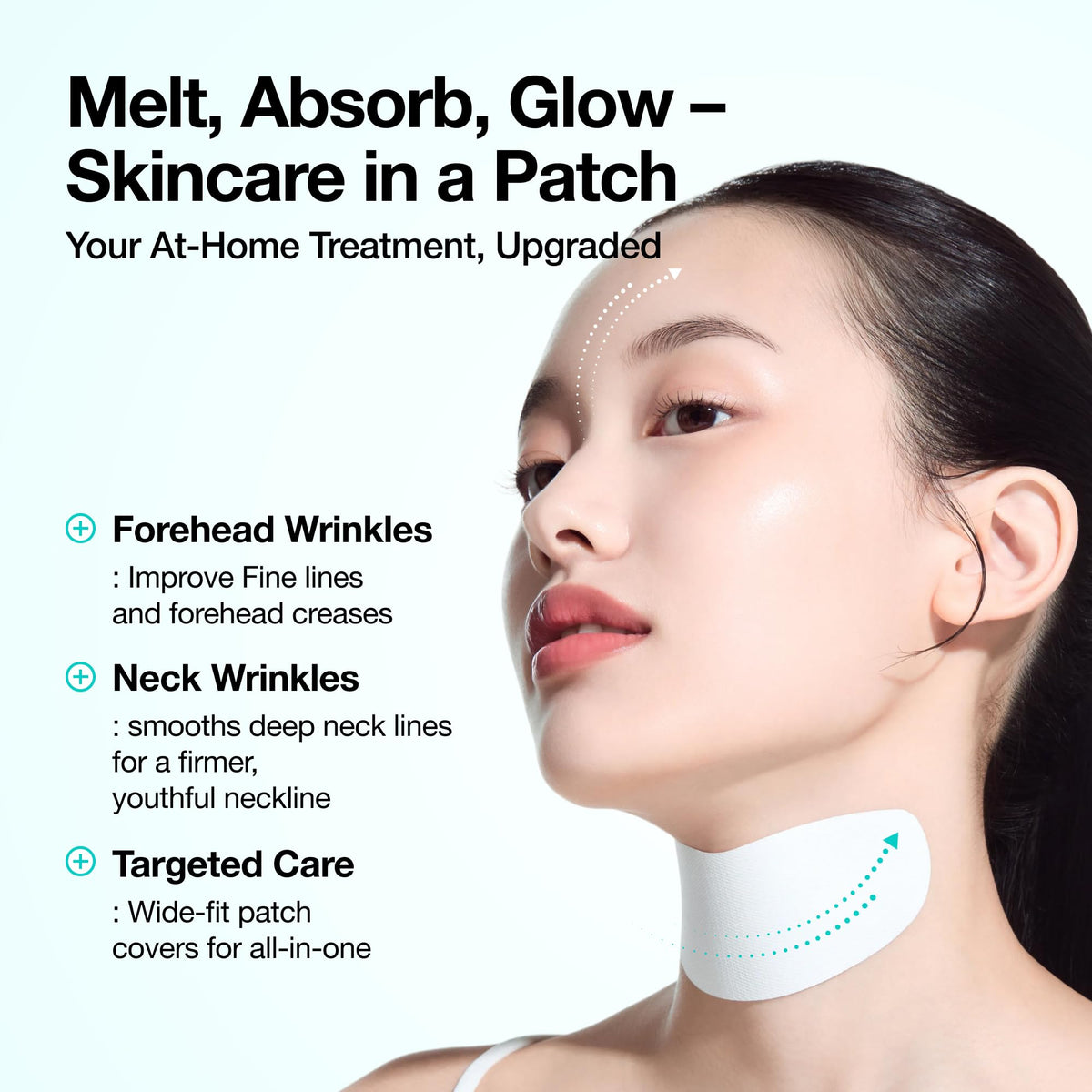 ANUA PDRN Collagen Melting Patch in use