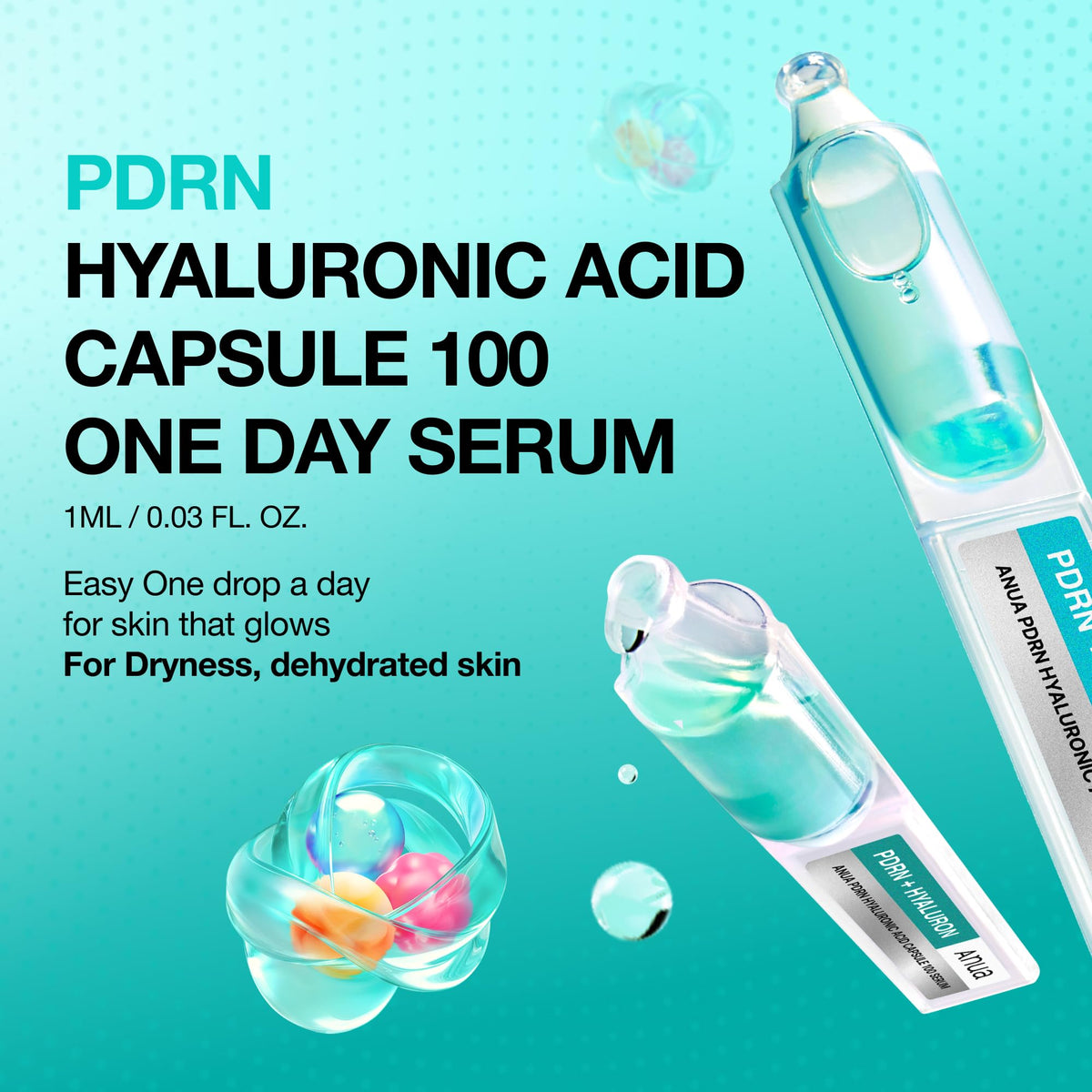 ANUA PDRN Hyaluronic Acid Capsule 100 Serum packaging
